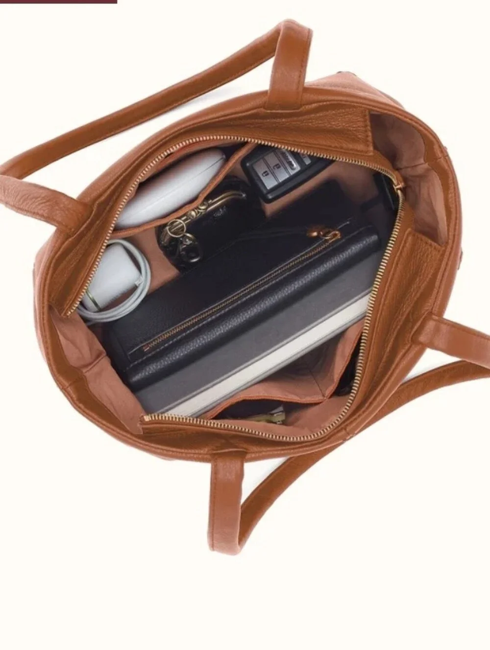 HOBO Austin Tote Brown Leather Shoulder Bag